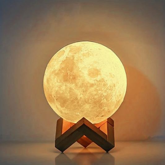 Lampe DEL de décoration intérieure, Modèle de lune éclairage sans fil