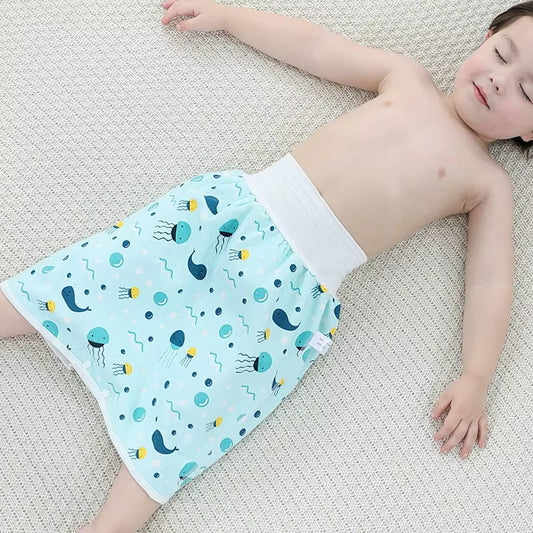 Jupe taille haute à imprimé floral pour enfants